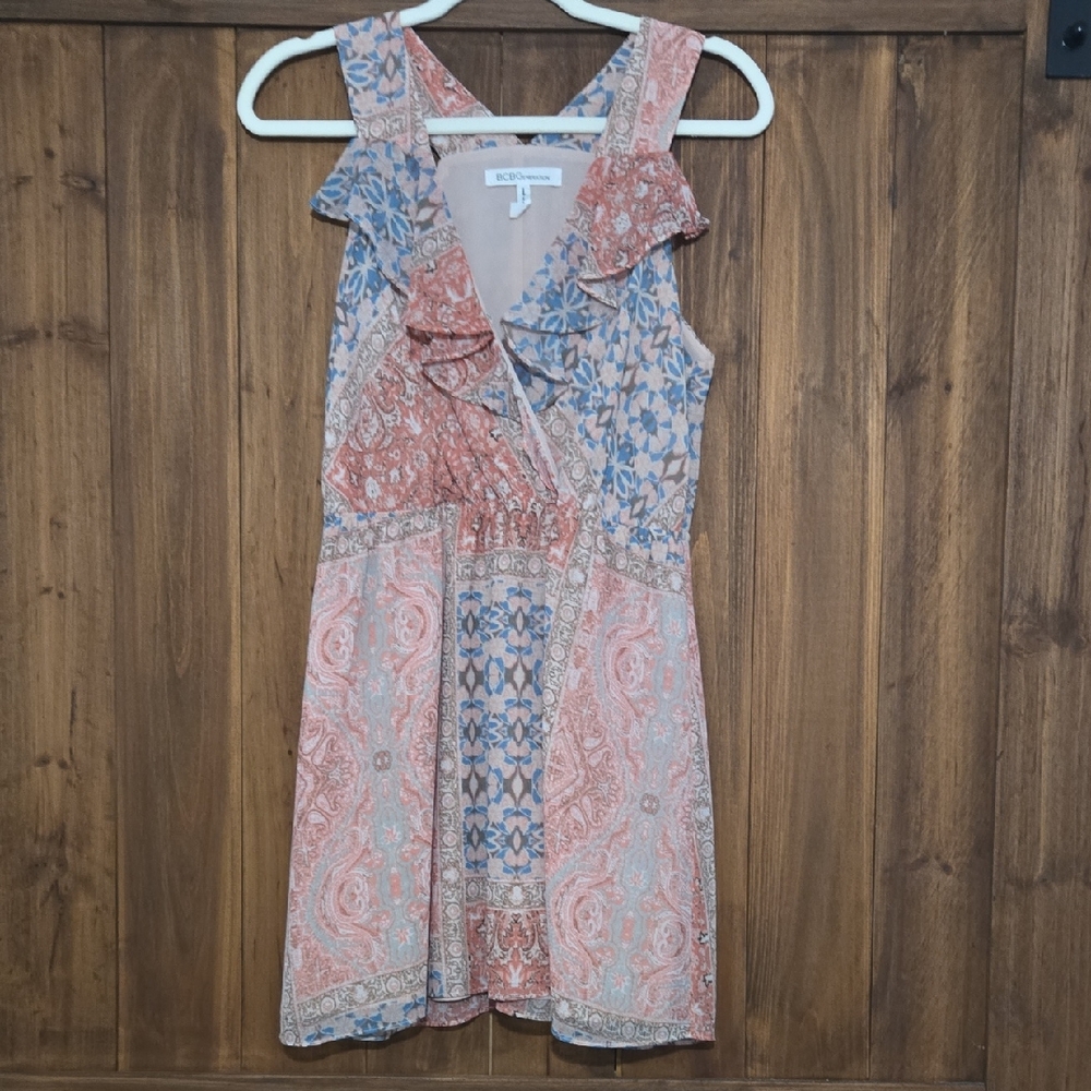 BCBGeneration Multicolor Patterned Dress